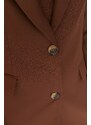 Trendyol Brown Woven Lined Blazer Jacket