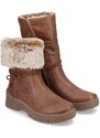 Módní kotníková obuv s kožíškem Remonte D0E70-22 hnědá