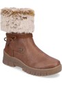 Módní kotníková obuv s kožíškem Remonte D0E70-22 hnědá