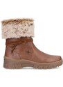 Módní kotníková obuv s kožíškem Remonte D0E70-22 hnědá