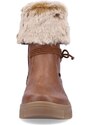 Módní kotníková obuv s kožíškem Remonte D0E70-22 hnědá