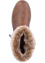Módní kotníková obuv s kožíškem Remonte D0E70-22 hnědá