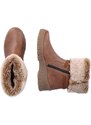 Módní kotníková obuv s kožíškem Remonte D0E70-22 hnědá