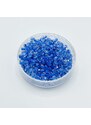 Broušené korálky crystal blue lined, 3 mm