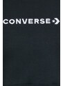 Mikina Converse dámská, černá barva, s aplikací