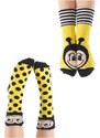 Denokids Ari Girls' Yellow Black Socks 2-Pack