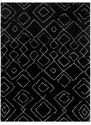 Flair Rugs koberce Kusový koberec Furber Imran Fur Berber Black/Ivory - 160x230 cm