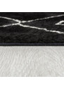 Flair Rugs koberce Kusový koberec Furber Imran Fur Berber Black/Ivory - 160x230 cm