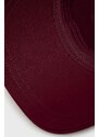 Bavlněná čepice Armani Exchange vínová barva, s potiskem