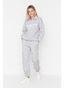 Trendyol Gray Loose Jogger Fleece Inside Knitted Sweatpants