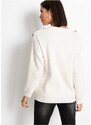 bonprix Oversize svetr s knoflíky Bílá