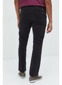 Kalhoty Superdry pánské, černá barva, ve střihu chinos