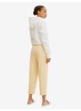 Žluté dámské zkrácené široké kalhoty Tom Tailor - Dámské