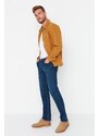 Trendyol Pánské indigové pružné tkaniny džíny běžného střihu džínové kalhoty.
