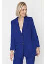 Trendyol Saxon Blue Woven Buttoned Jacket