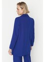 Trendyol Saxon Blue Woven Buttoned Jacket