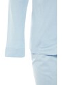 Trendyol Blue Men's Regular Fit Knitted Pajamas Set, Family Combine