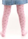 Denokids Bunny Girl Polka Dot Thick Pink Pantyhose.