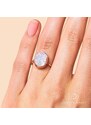 Royal Exklusive Royal Fashion prsten 14k zlato Vermeil GU-DR23090R-ROSEGOLD-MOONSTONE