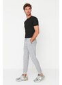 Trendyol Grey-Black Regular/Normal Fit Elastic Jogger 2-Pack Sweatpants