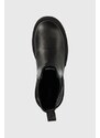 Boty s gumou Guess Charlotte dámské, černá barva, na plochém podpatku