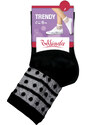 Bellinda Dámské ponožky TRENDY COTTON SOCKS - Dámské ponožky s ozdobným lemem - černá