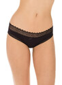 DIM SEXY FASHION SLIP 2x - Women's cotton panties with lace 2 pcs - black - white