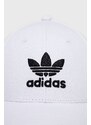 Bavlněná baseballová čepice adidas Originals bílá barva, s aplikací, FJ2545