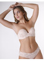 WONDERBRA ULTIMATE LACE STRAPLESS BRA - Women's lace bra without straps - cream