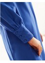 Blancheporte Rovné krepové šaty, jednobarevné tmavě modrá 38
