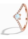 Royal Exklusive Royal Fashion prsten 14k zlato Vermeil GU-DR20232R-ROSEGOLD-MOONSTONE-TOPAZ