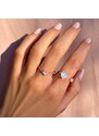 Royal Exklusive Royal Fashion prsten 14k zlato Vermeil GU-DR20232R-ROSEGOLD-MOONSTONE-TOPAZ