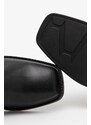 Kožené kotníkové boty Vagabond Shoemakers Jillian dámské, černá barva, na plochém podpatku