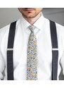 BUBIBUBI Bílá kravata Elio