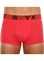 Pánské boxerky Styx sportovní guma červené (G1064)