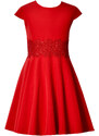 Dívčí šaty Barbi červené Emma