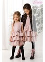 Dívčí šaty růžové lesk Jomar 864 98-152