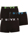 3PACK pánské boxerky Styx sportovní guma vícebarevné (G9606162)