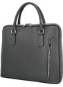 Delami Vera Pelle Kožená business taška na laptop Kendall, D27 šedá