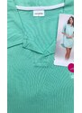 Vienetta Dámská noční košile s krátkým rukávem Martina 2. jakost - světle zelená