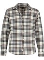 Trendyol Beige Unisex Regular Fit Plaid Tweed Shirt