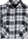 Trendyol Black Plaid Bomber Cachet Coat