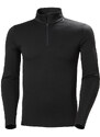 Funkční prádlo HELLY HANSEN LIFA MERINO LWEIGHT 1/2 ZIP 990 BLACK