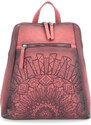 Městský batoh ze syntetické kůže Indee červená 6299 CV