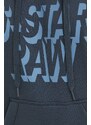 Mikina G-Star Raw pánská, tmavomodrá barva, hladká