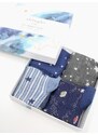 Thought Fashion UK Dětské bambusové ponožky Twinkle blue 4-set