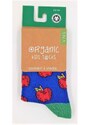 VNS Organic socks Dětské ponožky VNS Organic kids Apple red