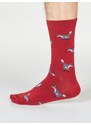 Thought Fashion UK Bambusové ponožky Syd Fox red 40-46