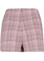 Trendyol Pink High Waist Tweed Woven Shorts Skirt