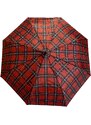Swifts Kostkovaný skládací deštník červená 1114